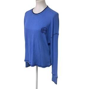 New Offline by Aerie Womens Small Cotton Blend Waffled Long Sleeve Crew Neck Top